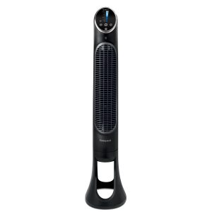 Honeywell HYF290BCM1 QuietSet® 8 Whole Room 40” Tall Tower Fan Home, Bedroom, Office, 75° Oscillation, Remote Control, 8 speeds, Slim Profile, Auto Shut-Off, Portable, Easy-to Use Controls, Black