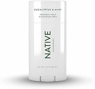 Native Deodorant Natural Deodorant for Women and Men, Aluminum Free with Baking Soda, Probiotics, Coconut Oil and Shea Butter Eucalyptus & Mint
