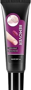 Newly Upgraded Quick Drying 10g Semi Solid Nail Glue with 10ml Remover for Press On Nails Tips No Need for UV Lamp Long Lasting Fake Acrylic Nails Kit Glue Gel (#B)