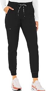 Med Couture Scrub Pants for Women Jogger Pant with 5 Pockets, Lightweight, Ultra Soft, 2-Way Stretch Fabric - MC7710