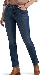 Lee Womens Ultra Lux Comfort with Flex Motion Straight Leg JeanJeans