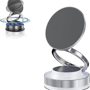 360° Adjustable Vacuum Magnetic Phone Holder, Foldable Portable Vacuum Magnetic Cell Phone Holder,for Car, Home, Glass & Mirrors (1PCS-White)