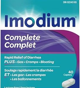 Imodium Complete Antidiarrheal and Gas Relief Caplets 40 count