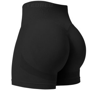 YEOREO Professional Women Workout Shorts 3.6" Scrunch Shorts Seamless High Waisted Contour Gym Yoga Biker Shorts