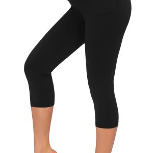 Dragon Fit High Waisted Leggings for Women Tummy Control Workout Running Yoga Pants with Pockets