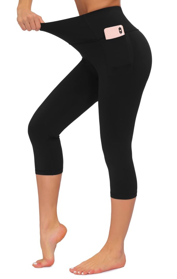 Dragon Fit High Waisted Leggings for Women Tummy Control Workout Running Yoga Pants with Pockets