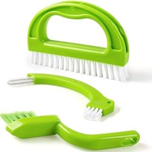 Tile Brushes Grout, Tinabless 3-in-1 Heavy Duty Cleaning Brushes Scrubber for Household, Kitchen, Bathroom, Bathtub, Wall Floor