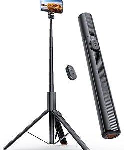 ANXRE 71" Phone Tripod, NT79 Extendable Selfie Stick for Cell Phone＆Camera, Travel Phone Tripod Stand with Remote for Video Recording, Phone Holder Tripod Compatible with iPhone Android Phone, Camera