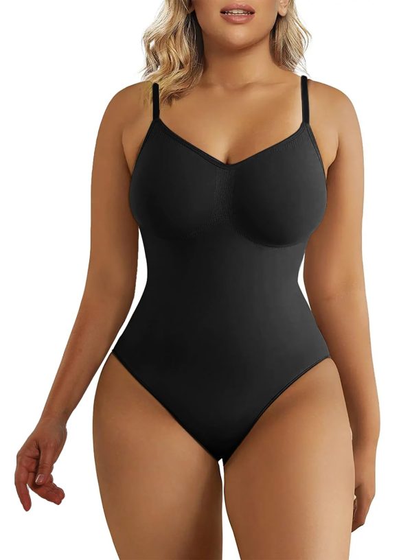 SHAPERX Bodysuit for Women Tummy Control Shapewear Seamless Sculpting Thong Body Shaper Tank Top