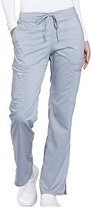 Cherokee Scrubs for Women Workwear Revolution, Drawstring Scrub Pants, Soft Stretch WW120