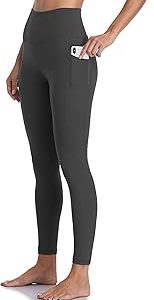 Colorfulkoala Women's High Waisted Tummy Control Workout Leggings 7/8 Length Yoga Pants with Pockets