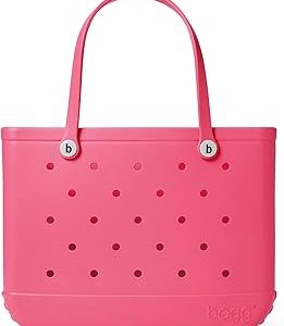 BOGG BAG Original, Extra Large Tote Bag - 19in L x 9in W x 14in H - Lightweight, Washable, Durable - All Purpose EVA, Watermelon, White Buttons, X-Large, Original Bag