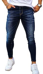 GINGTTO Mens Skinny Jeans Slim Fit Stretch Jeans Comfy Denim Jeans Pants