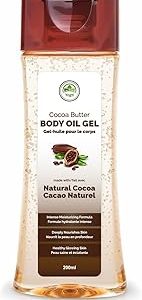Yogti Vitalizing Body Oil Gel with Pure Cocoa Butter, 200ml