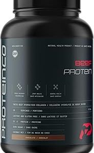 ProteinCo | Swiss Beef Hydrolyzed Collagen | Grass-Fed Bovine | Lactose & Gluten Free | 23g of Protein | 3 lbs | Chocolate