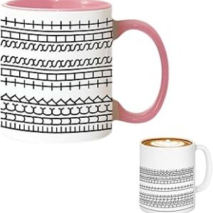 Fuck This Shit Mug, Hidden Tea Cup, Hidden Message Coffee Mug, Funny Creative Ceramic Coffee Lover Gift, Unique Humor Adult Drink Cup for Work Bestie, Friend, Coworker (Pink-350ML)