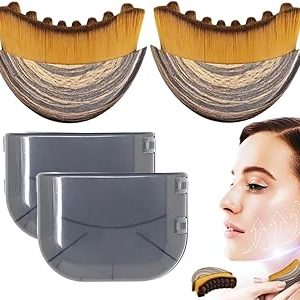 New Lymphatic Contour Face Brush, Dry Brushing Face Brush, Lymphatic Drainage Massager for Face, Chin & Jawline Sculpting, Ergonomically Designed to Fit The Skin Precisely and Relieve Fatigue (2PCS)
