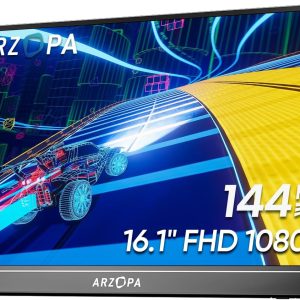 ARZOPA 16.1'' 144Hz Portable Gaming Monitor,