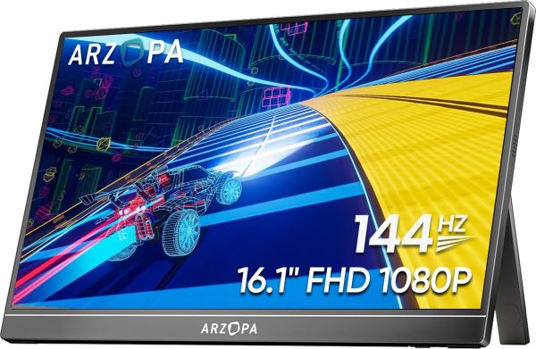 ARZOPA 16.1'' 144Hz Portable Gaming Monitor,