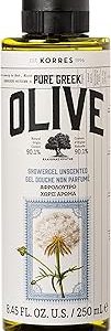 KORRES Olive Shower Gel, Unscented, 8.45 fl. oz.