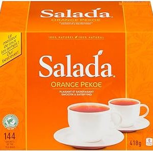 Salada Orange Pekoe Black Tea - 144 Count (Pack of 1), Smooth and Satisfying, 100% Rainforest Alliance Certified, Caffeinated, Enjoy Hot or Iced