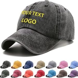 Reuhen Personalized Baseball Cap with Embroidery Text Logo and Print Photo,Image, PersonnaliséeCasquette Baseball