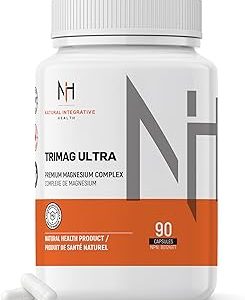 NIH - Triple Magnesium Complex Supplement 90 Caps - High Potency Magnesium Glycinate, Taurate, Malate, Taurine & Vitamin B6 - Oxide Free, No Fillers