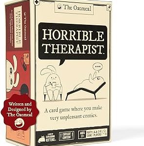 Exploding Kittens Horrible Therapist: Base Edition - Hilarious Adult Card Game for 3-8 Players, Ages 17+ - Party Games & Family Game Night Fun