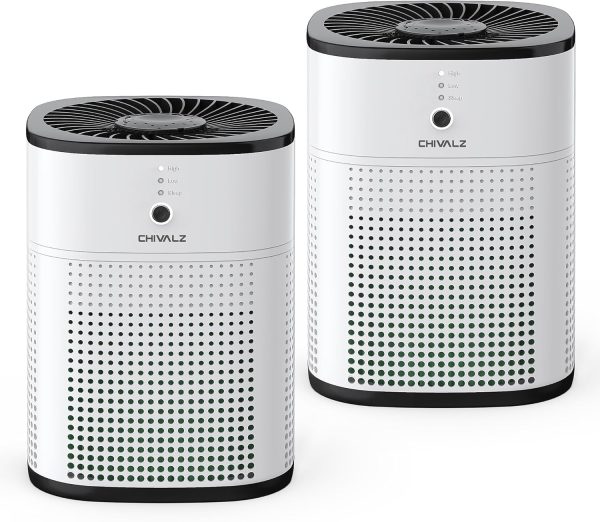2 Pack CHIVALZ Air Purifiers for Bedroom