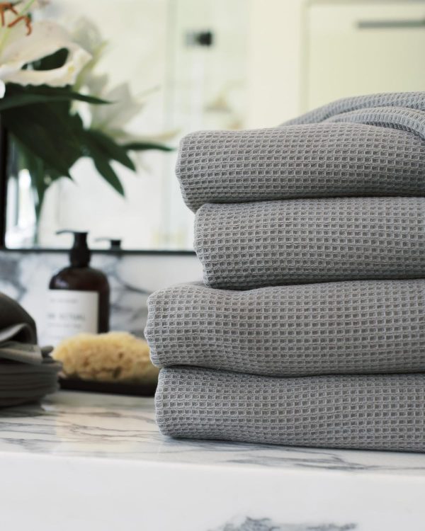 Cozy Earth Waffle Bath Towels