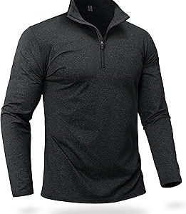 Boladeci Men's Quarter Zip Sweatshirts Premium Fleece Long Sleeve Lightweight Comfort 1/4 Zip Pullover Golf Shirts