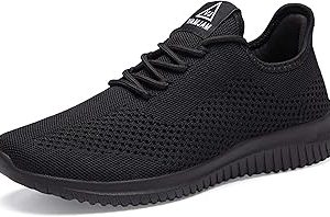 VAMJAM Men's Running Shoes Ultra Lightweight Breathable Walking Shoes Non Slip Athletic Fashion Sneakers Mesh Workout Casual Sports Shoes