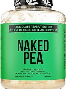 Pea Chocolate Peanut Butter 5LB - All Natural Pea Protein Powder, Chocolate, and Coconut Sugar - No GMO, No Soy, and Gluten Free, Aid Growth and Recovery - 52 Servings