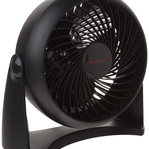 Honeywell HT900C 7" TurboForce® POWER+ Desk/Table Fan, Air Circulator for Small Bedroom, Portable, Wall Mountable, Energy Saving, 3 Speeds, Black