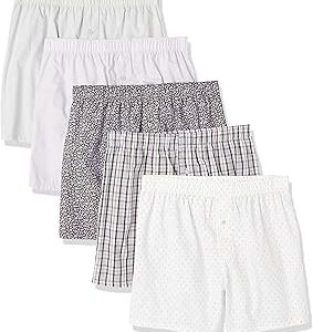 Amazon Essentials Mens Woven Cotton Boxer Short
